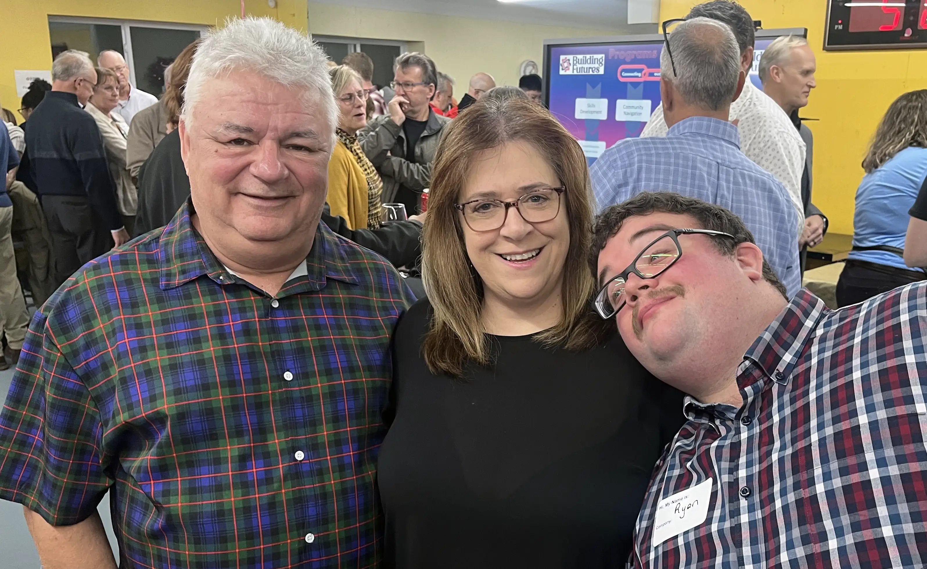family group attending an event