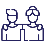 two people with arms around eachother